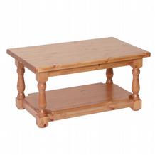 Pine Coffee Table with Shelf