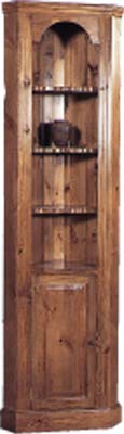 pine CORNER CUPBOARD OPEN THIN
