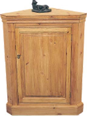 pine CORNER CUPBOARD STANDING PANELLED