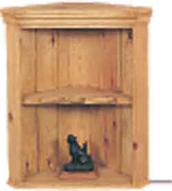 pine CUPBOARD OPEN CORNER