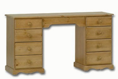 PINE DBL PED DRESSING TABLE CORNWALL