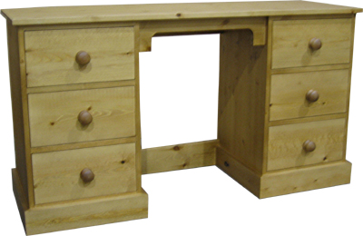 pine DRESSING TABLE DBL PED SHAKER