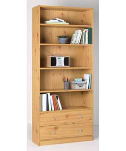 pine Extra Deep Bookcase