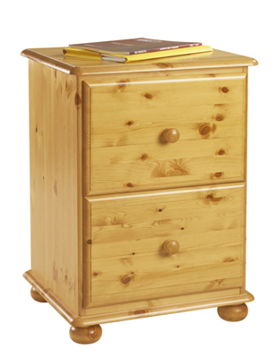 PINE FILING CABINET FREESTANDING HARVEST