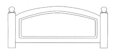 HEADBOARDS 6FT ARCHED PANEL ONE RANGE