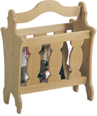 MAGAZINE RACK HOUR GLASS