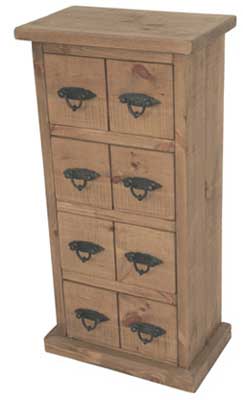 MEDIA CHEST CD HOLDER ROUGH SAWN