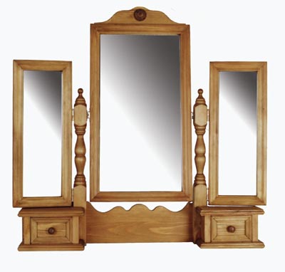 Computer Mirror on Pine Mirror Dressing Table Triple Furniture Store   Review  Compare