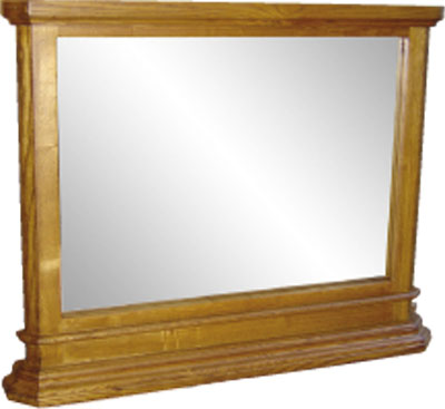 pine MIRROR OVERMANTLE RUSTIC