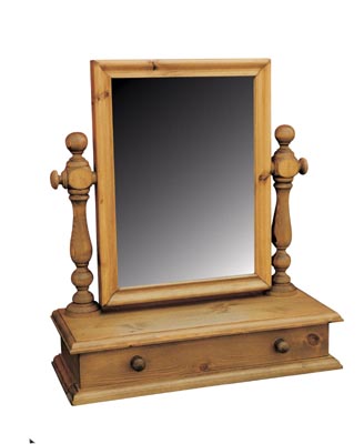 pine MIRROR SWING LARGE WITH DRAWER