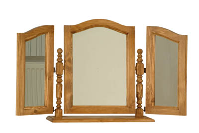 PINE MIRROR TRIPLE BALMORAL