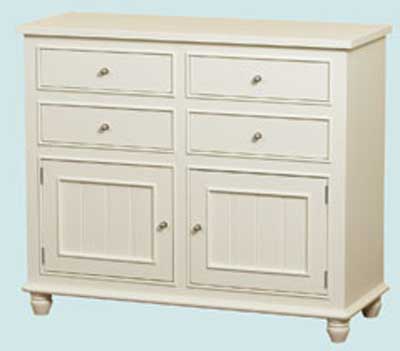 pine PAINTED SOPHIE CHEST OF DRAWERS 4 DRAWER 2