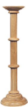 pine PLANT STAND FLUTED