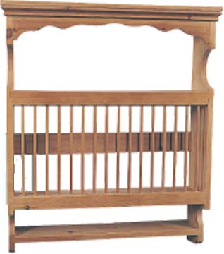 pine PLATE RACK HANGING 15 PLATES