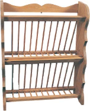 pine PLATE RACK STANDING LARGE 20SP