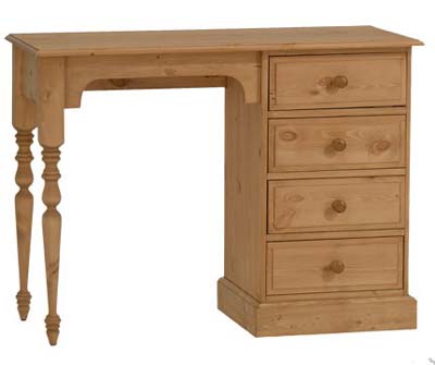PINE SGL PED DRESSING TABLE