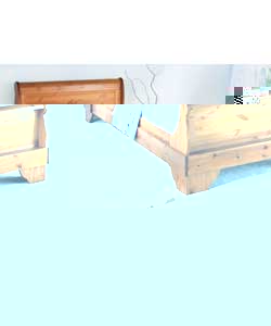 Single Sleigh Bedstead - Firm Mattress