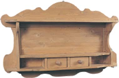 PINE SPICE RACK 2 DRAWER