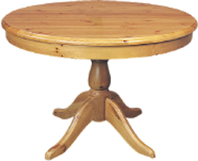 pine TABLE DRUM TOP ROUND COUNTRY PINE