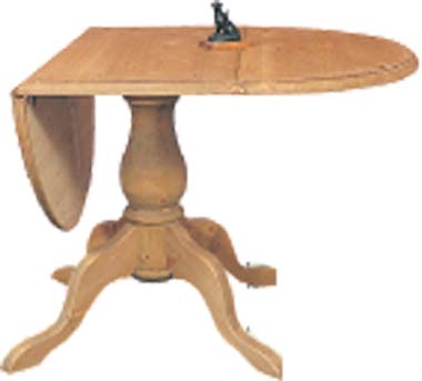 pine TABLE TRADITIONAL PEMBROKE OVAL DROP LEAF