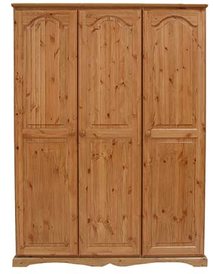 pine TRIPLE LADIES WARDROBE BADGER