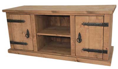 TV UNIT WIDESCREEN ROUGH SAWN