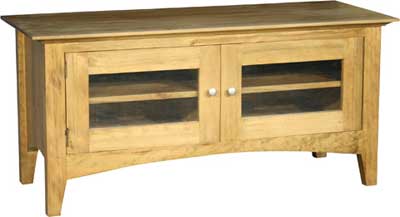 TV UNIT WITH GLAZED CUPBOARDS AUCKLAND