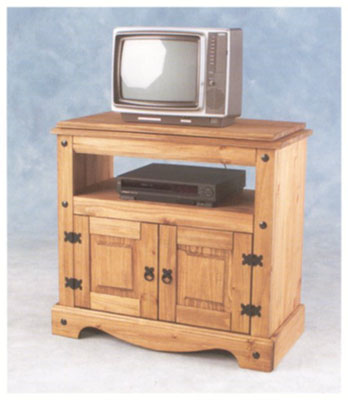 pine TV/VIDEO CABINET 2 DOOR CORONA BUDGET
