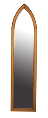 pine WALL MIRROR TALL GOTHIC