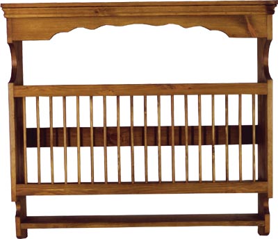 PINE WALL RACK LARGE HANGING PLATE