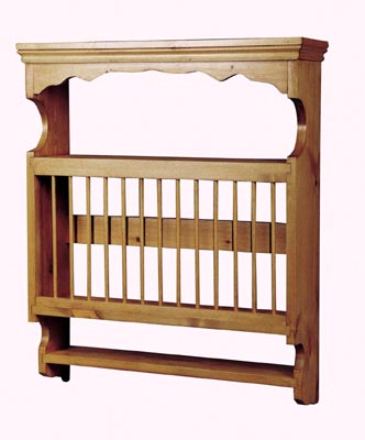 PINE WALL RACK SMALL HANGING PLATE