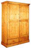 pine WARDROBE 2 DOOR 2 DRAWER CORNISH