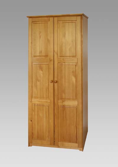 PINE WARDROBE 2 DOOR CALEDONIAN