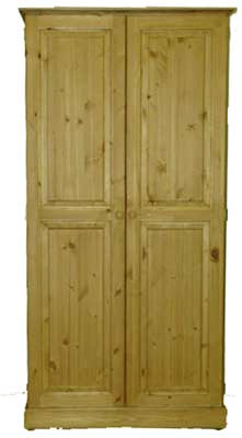 pine WARDROBE 2 DOOR FULL HANGING SOMERSET
