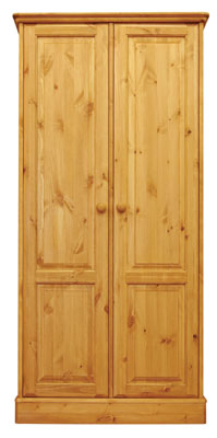 pine WARDROBE ALL HANGING DOUBLE SHERWOOD