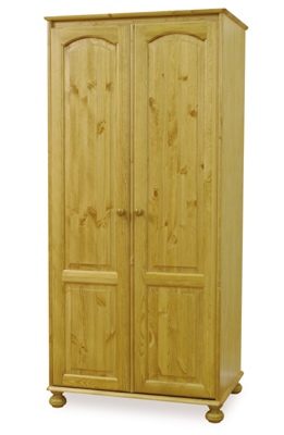 pine WARDROBE DOUBLE ALL HANGING CLASSIC