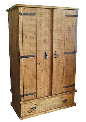 pine WARDROBE ROUGH SAWN MEDIUM