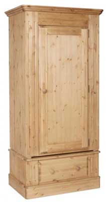 pine WARDROBE WITH DRAWER OLD MILL