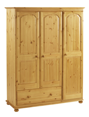 PINE WARDROBE WITH EXTRA DEEP DWR HARVEST