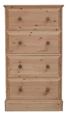 pine WELLINGTON 4 DRAWER CHEST OF DRAWERS OLD