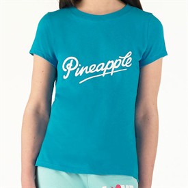 Pineapple Girls Retro T-Shirt Turquoise