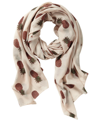Pineapple Print Scarf