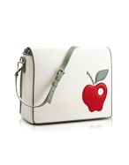 Pineider Red Apple Messenger Changing Bag