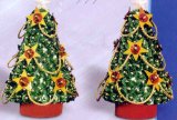 Pinflair Sequin art, Pinflair, Two Decorated Xmas Trees