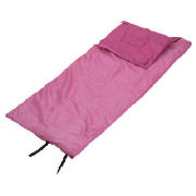 Pink Angels rectangular sleeping bag