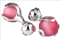 Pink Ball Crasher Cufflinks by Mousie Bean