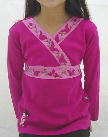Pink Bamboo tunic t-shirt