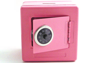 pink Chic Metal Safe