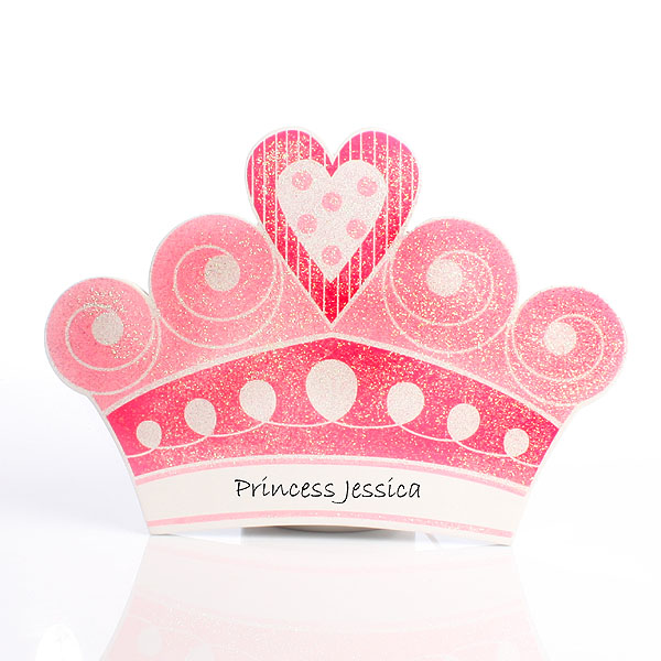 Pink Crown Personalised Room Sign