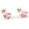 pink Cubic Zirconia Stud Earrings